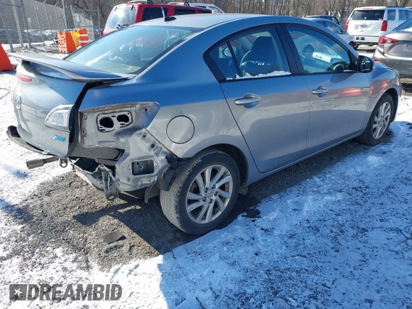 2012 Mazda Mazda3 i Grand Touring with VIN JM1BL1W84C1649561, listed as a IAAI auction lot 41268507 with 39,478 mi miles. Bid and sale history available at carsss.com. Image 4.