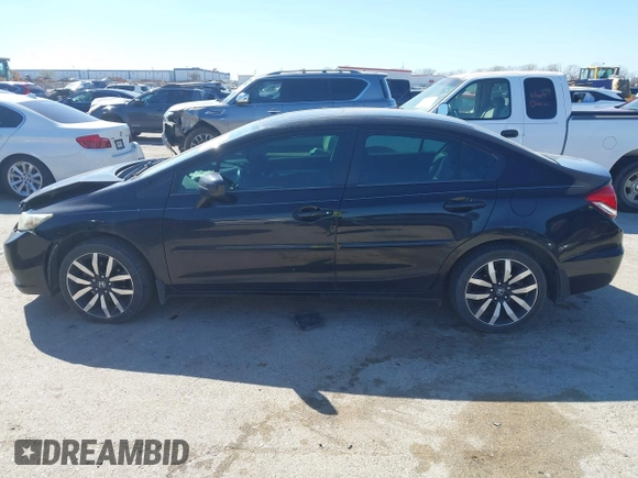 2015 Honda Civic Sedan EX-L with VIN 2HGFB2F90FH546082, listed as a IAAI auction lot 41849194 with 121,161 mi miles. Bid and sale history available at carsss.com. Image 14.