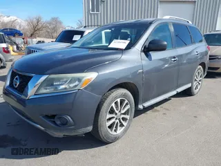 2013 Nissan Pathfinder SV with VIN 5N1AR2MM7DC629659, listed as a IAAI auction lot 41584506 with 213,884 mi miles. Bid and sale history available at carsss.com. Image 2.