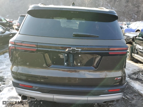 2024 Chevrolet Traverse AWD Z71 with VIN 1GNEVJKS8RJ187871, listed as a Copart auction lot 46672575 with 3,866 mi miles and Salvage Title. Bid and sale history available at carsss.com. Image 6.