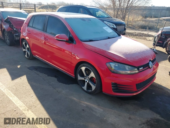2015 Volkswagen Golf GTI Autobahn with VIN 3VW4T7AU8FM001533, listed as a IAAI auction lot 41681890 with 152,624 mi miles. Bid and sale history available at carsss.com. Image 1.