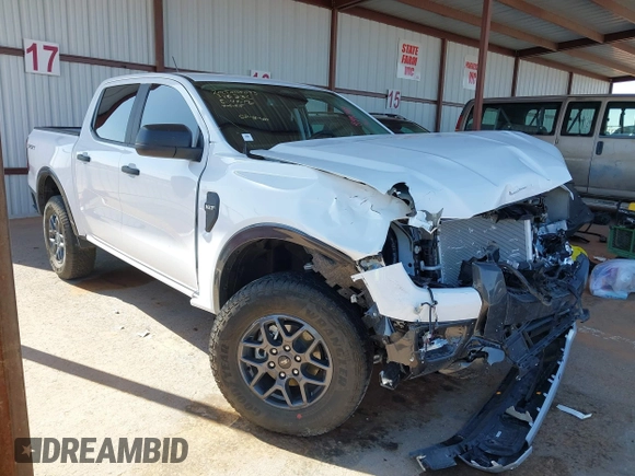 2024 Ford Ranger XLT with VIN 1FTER4GHXRLE52080, listed as a IAAI auction lot 41992449 with 4,083 mi miles and . Bid and sale history available at DreamBid. Image 1.