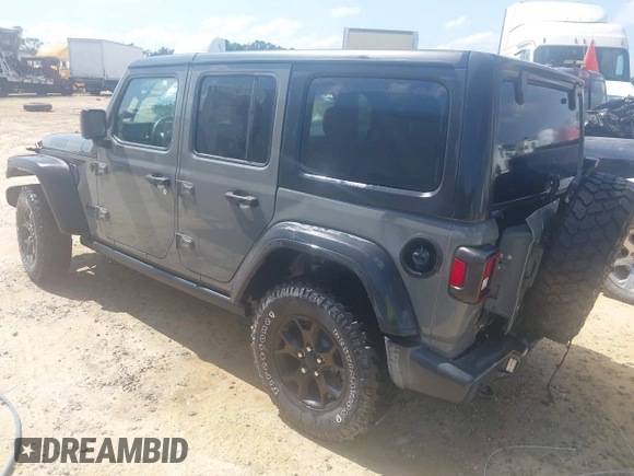 2020 Jeep Wrangler Unlimited Sport S с VIN 1C4HJXDG4LW325199, выставлен на аукционе IAAI как лот 42562063 с пробегом 18 350 миль миль и . История ставок и продаж доступна на DreamBid. Изображение 3.