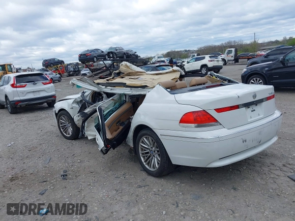 2004 BMW 7 Series 745Li with VIN WBAGN63554DS54633, listed as a IAAI auction lot 42050972 with Not Provided miles and . Bid and sale history available at carsss.com. Image 3.