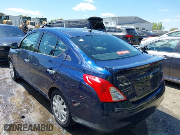 2014 Nissan Versa S with VIN 3N1CN7AP8EL838762, listed as a IAAI auction lot 42048678 with 90,867 mi miles. Bid and sale history available at carsss.com. Image 3.