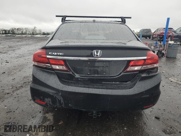 2014 Honda Civic EX-L with VIN 2HGFB2F98EH544403, listed as a Copart auction lot 51933625 with 168,926 mi miles and Salvage Title. Bid and sale history available at DreamBid. Image 6.