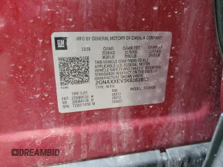 2019 Chevrolet Equinox Premier with VIN 2GNAXXEV3K6161652, listed as a Copart auction lot 50355215 with 83,345 mi miles and Salvage Title. Bid and sale history available at DreamBid. Image 14.