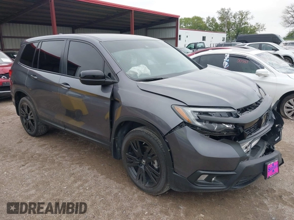2021 Honda Passport Sport with VIN 5FNYF8H26MB032206, listed as a IAAI auction lot 42282932 with 18,952 mi miles and . Bid and sale history available at DreamBid. Image 1.