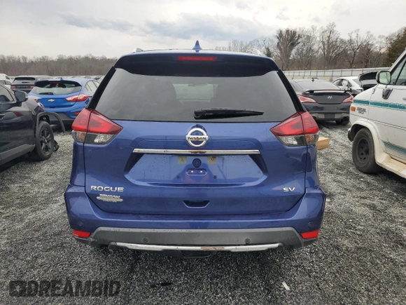 2020 Nissan Rogue SV with VIN KNMAT2MT0LP523946, listed as a Copart auction lot 47184445 with 41,940 mi miles and Salvage Title. Bid and sale history available at carsss.com. Image 6.
