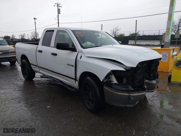 2010 Dodge Ram 1500 ST with VIN 1D7RB1GK3AS196655, listed as a IAAI auction lot 41493605 with 268,509 mi miles. Bid and sale history available at carsss.com. Image 1.