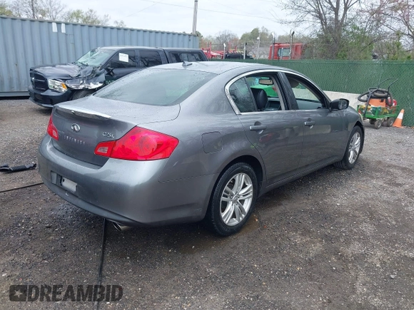 2012 Infiniti G25 Sedan x with VIN JN1DV6AR2CM862512, listed as a IAAI auction lot 41943660 with 178,127 mi miles. Bid and sale history available at carsss.com. Image 4.