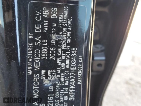 2017 Kia Forte LX with VIN 3KPFK4A77HE034348, listed as a Copart auction lot 48262995 with 140,493 mi miles and Clean Title. Bid and sale history available at carsss.com. Image 12.