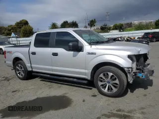 2019 Ford F-150 XL with VIN 1FTEW1CP3KKE38442, listed as a Copart auction lot 50434425 with 83,099 mi miles and Salvage title. Bid and sale history available at DreamBid. Image 4.