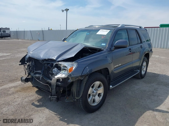2004 Toyota 4Runner Limited with VIN JTEBU17RX48019309, listed as a IAAI auction lot 41866384 with 214,584 mi miles. Bid and sale history available at carsss.com. Image 2.