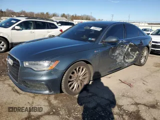 2012 Audi A6 3.0T Premium Plus with VIN WAUBGAFC8CN003082, listed as a Copart auction lot 43595395 with 130,691 mi miles and Salvage Title. Bid and sale history available at carsss.com. Image 1.