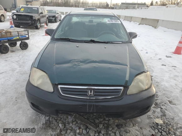 2000 Honda Civic LX with VIN 1HGEJ6675YL015146, listed as a Copart auction lot 42461605 with 167,716 mi miles and Clean Title. Bid and sale history available at carsss.com. Image 5.