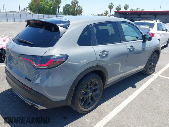 2024 Honda HR-V Sport with VIN 3CZRZ1H51RM758338, listed as a IAAI auction lot 42373837 with 13,953 mi miles and . Bid and sale history available at DreamBid. Image 4.