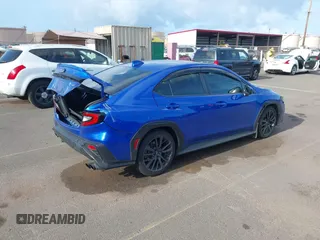 2022 Subaru WRX Premium with VIN JF1VBAF66N9022448, listed as a IAAI auction lot 42043788 with 38,018 mi miles and . Bid and sale history available at DreamBid. Image 4.