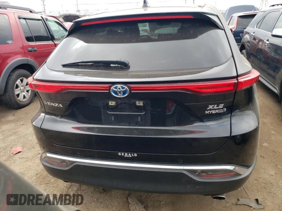 2022 Toyota Venza LE with VIN JTEAAAAH6NJ108969, listed as a Copart auction lot 44396674 with 24,983 mi miles and Salvage Title. Bid and sale history available at carsss.com. Image 6.