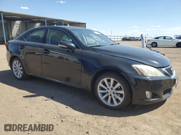 2010 Lexus IS 250 with VIN JTHCF5C26A2034695, listed as a Copart auction lot 56762115 with 134,866 mi miles and Salvage title. Bid and sale history available at DreamBid. Image 4.