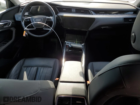 2022 Audi e-tron Premium Plus with VIN WA1LAAGE3NB033307, listed as a Copart auction lot 45680685 with 36,127 mi miles and Salvage Title. Bid and sale history available at DreamBid. Image 8.