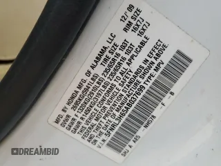 2010 Honda Odyssey EX-L with VIN 5FNRL3H65AB037699, listed as a Copart auction lot 53512905 with 234,337 mi miles and Salvage Title. Bid and sale history available at DreamBid. Image 13.