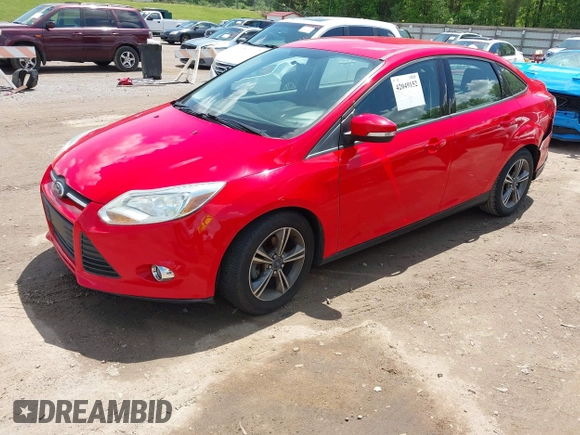 2014 Ford Focus SE with VIN 1FADP3F27EL446519, listed as a IAAI auction lot 42049152 with 115,912 mi miles and . Bid and sale history available at carsss.com. Image 2.
