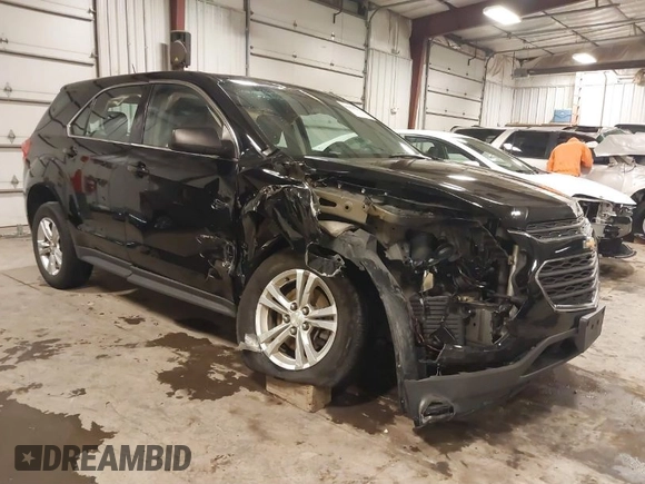 2016 Chevrolet Equinox LS with VIN 2GNALBEKXG1165075, listed as a IAAI auction lot 41429235 with 104,675 mi miles. Bid and sale history available at carsss.com. Image 1.