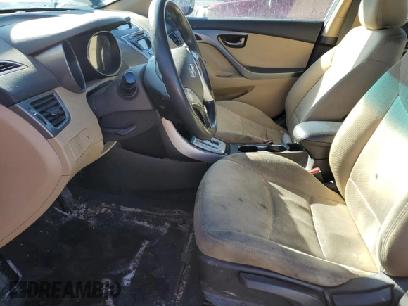 2011 Hyundai Elantra GLS with VIN 5NPDH4AE2BH035365, listed as a Copart auction lot 46697255 with 0 mi miles and Salvage Title. Bid and sale history available at carsss.com. Image 7.