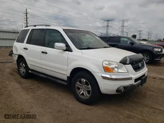 2003 Honda Pilot EX with VIN 2HKYF18763H602644, listed as a Copart auction lot 64075194 with 231,235 mi miles and Salvage Title. Bid and sale history available at carsss.com. Image 4.