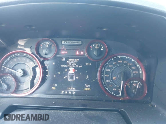 2018 Ram 1500 Rebel with VIN 1C6RR7YT3JS133384, listed as a IAAI auction lot 42097247 with 77,621 mi miles and . Bid and sale history available at DreamBid. Image 7.