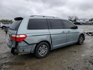 2007 Honda Odyssey EX-L with VIN 5FNRL38607B011150, listed as a Copart auction lot 51811195 with 218,189 mi miles and Salvage Title. Bid and sale history available at carsss.com. Image 3.
