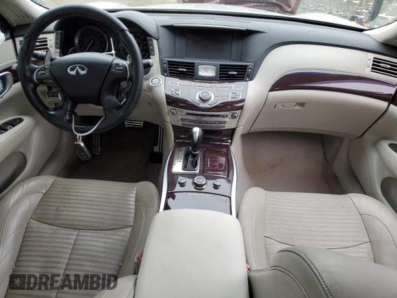2012 Infiniti M with VIN JN1BY1AP3CM330668, listed as a Copart auction lot 44910155 with Not Provided miles and Salvage Title. Bid and sale history available at DreamBid. Image 8.