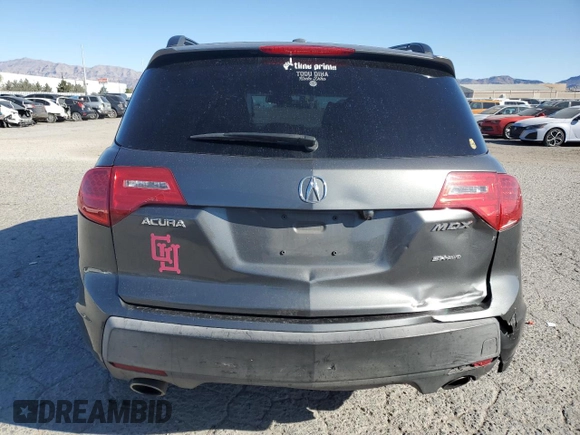 2008 Acura MDX Tech Pkg with VIN 2HNYD28368H520450, listed as a Copart auction lot 49110035 with 201,285 mi miles and Salvage Title. Bid and sale history available at carsss.com. Image 6.