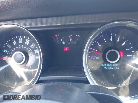 2014 Ford Mustang V6 with VIN 1ZVBP8EM8E5322665, listed as a IAAI auction lot 41817768 with 97,405 mi miles. Bid and sale history available at carsss.com. Image 16.