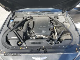 2015 Hyundai Genesis 3.8L with VIN KMHGN4JE6FU098529, listed as a Copart auction lot 76175104 with 0 mi miles and Salvage Title. Bid and sale history available at carsss.com. Image 11.