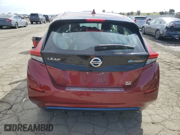 2020 Nissan LEAF SV Plus with VIN 1N4BZ1CPXLC306404, listed as a Copart auction lot 49684355 with 39,632 mi miles and Salvage Title. Bid and sale history available at DreamBid. Image 6.