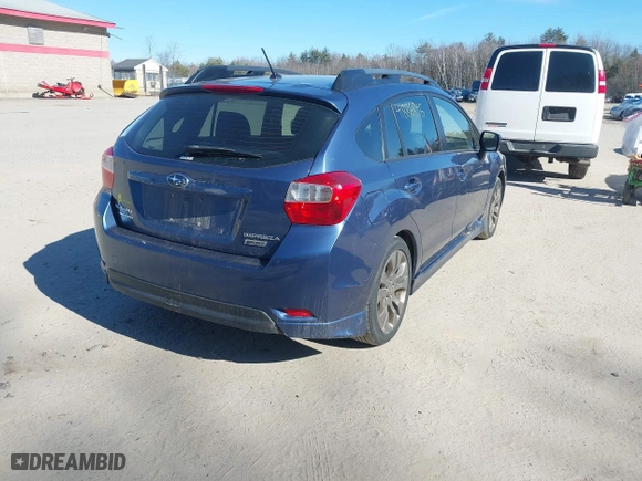 2013 Subaru Impreza Wagon 2.0i Sport Premium with VIN JF1GPAL67DH848339, listed as a IAAI auction lot 41886846 with 168,244 mi miles. Bid and sale history available at carsss.com. Image 4.