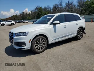 2018 Audi Q7 Premium Plus with VIN WA1LAAF78JD043140, listed as a Copart auction lot 64671315 with 43,709 mi miles and Salvage title. Bid and sale history available at DreamBid. Image 1.