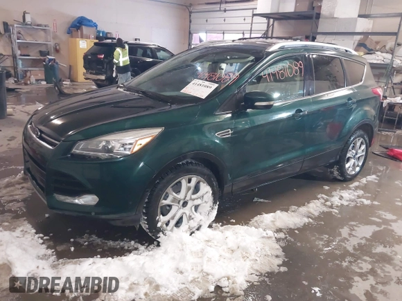 2014 Ford Escape Titanium with VIN 1FMCU9J93EUB95638, listed as a IAAI auction lot 41481089 with 182,258 mi miles. Bid and sale history available at carsss.com. Image 20.