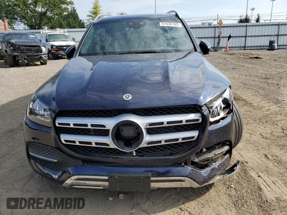 2022 Mercedes-Benz GLS with VIN 4JGFF5KE4NA706416, listed as a Copart auction lot 67030163 with 21,153 mi miles. Bid and sale history available at carsss.com. Image 5.