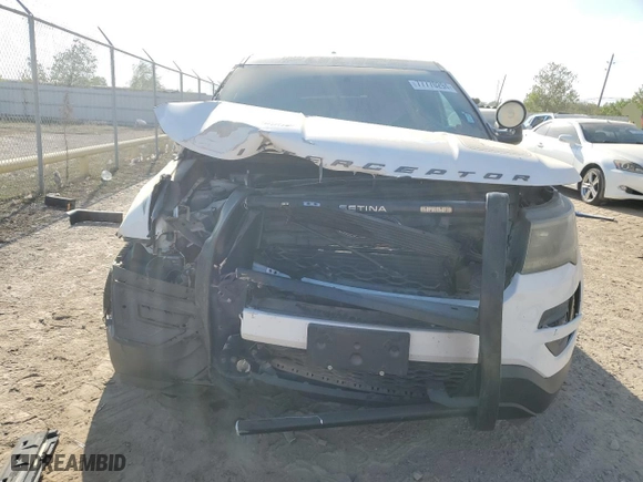 2017 Ford Police Interceptor Utility with VIN 1FM5K8AT8HGC35560, listed as a Copart auction lot 77770294 with 45,405 mi miles and Salvage Title. Bid and sale history available at carsss.com. Image 5.