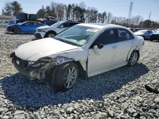 2008 Acura TSX Nav с VIN JH4CL96938C014997, выставлен на аукционе Copart как лот 48793505 с пробегом 215 988 миль миль и Списание • Salvage title. История ставок и продаж доступна на DreamBid. Изображение 1.