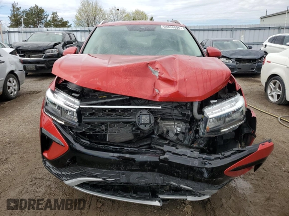 2024 Volkswagen Taos SE z VIN 3VVUX7B25RM025489, wystawiony jako Copart lot #55834005 z przebiegiem 19 985 mil mil oraz Szkoda całkowita • Salvage title. Historia ofert i sprzedaży dostępna na DreamBid. Obrazek 5.
