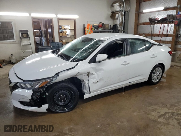 2022 Nissan Sentra S with VIN 3N1AB8BV0NY297180, listed as a Copart auction lot 50519955 with 29,415 mi miles and Salvage Title. Bid and sale history available at carsss.com. Image 1.