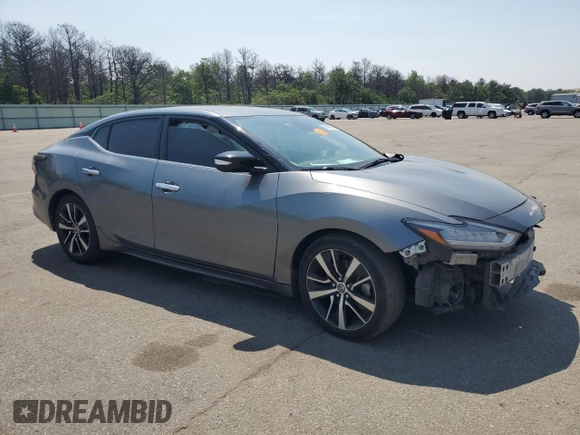 2021 Nissan Maxima SV with VIN 1N4AA6CV5MC504159, listed as a Copart auction lot 60447655 with 80,390 mi miles and Salvage title. Bid and sale history available at DreamBid. Image 4.
