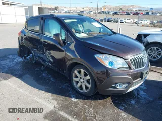 2016 Buick Encore Leather with VIN KL4CJGSBXGB616816, listed as a IAAI auction lot 41048018 with 83,047 mi miles. Bid and sale history available at carsss.com. Image 1.