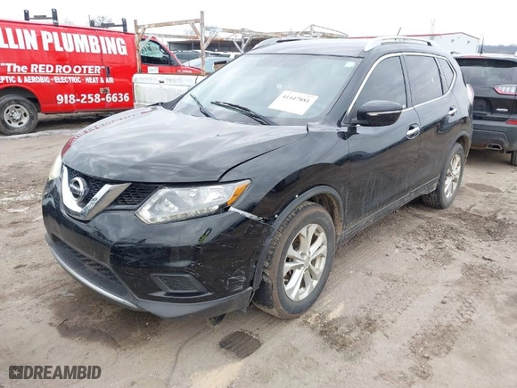 2014 Nissan Rogue SV with VIN 5N1AT2ML9EC828271, listed as a IAAI auction lot 41447881 with 138,694 mi miles. Bid and sale history available at carsss.com. Image 2.