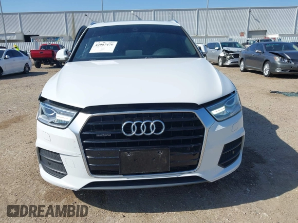 2016 Audi Q3 Premium Plus with VIN WA1EFCFS1GR006694, listed as a IAAI auction lot 42007479 with 103,901 mi miles and . Bid and sale history available at DreamBid. Image 12.