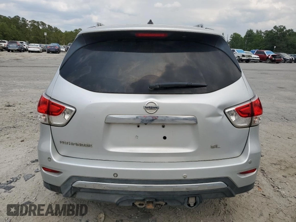 2013 Nissan Pathfinder SL with VIN 5N1AR2MN4DC600712, listed as a Copart auction lot 57294675 with Not provided miles and Salvage title. Bid and sale history available at DreamBid. Image 6.
